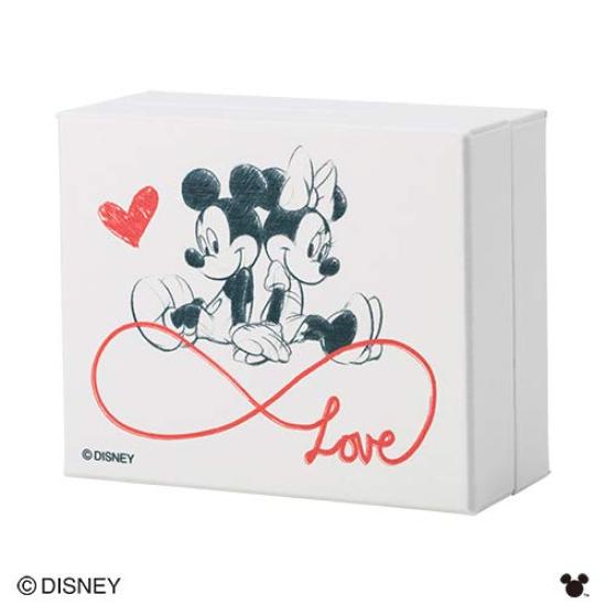 Disney Allergy Surgical Stainless Steel Silver DIST001SV [White Clover] "Mickey & Minnie" Ring, Free, 316L, Ring, TP, Men's (21)