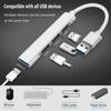 Mini Docking Station 4 Port High Speed USB Expander 3*USB 2.0 USB 3.0 HUB Splitter