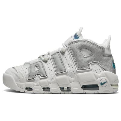 Женские кроссовки Air More Uptempo Metallic Teal White Summit-White Grey-Fog DR7854-100