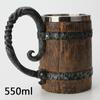 Beer Mugs Resin Stainless Steel Home Supplies Drinkware Retro Water Cup Halloween Festival Party Props Wine Cup Large Handle Coffee Mugs Gifts