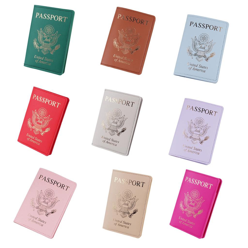 Passport Holder ID Credit Card Ticket Holder Document Organizer for Men Women Unisex Travel Passport Cover Case Portable