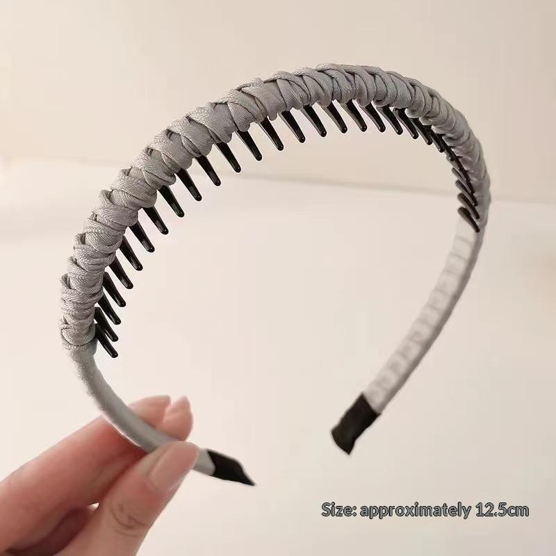 Sparkly Rhinestone Toothed Headband Non Slip Full Glitter Hair Accessory for Family Reunion Vacation Daily Wear