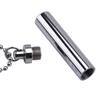 Beads Chain Openable Cylindrical Tube Wishing Bottle Necklace Perfume Vial Pendant Stainless Steel