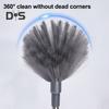 Пылесос с удлинителем Телескопический инструмент для уборки из нержавеющей стали Компактная многоцелевая щетка для уборки
