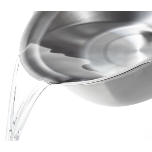 Yoshikawa 18cm Stainless Steel Two-Handled Pot, Gas and Induction Compatible, Ideal for Bowls and Ramen, Made in Japan, Deep, with Graduations, Serves