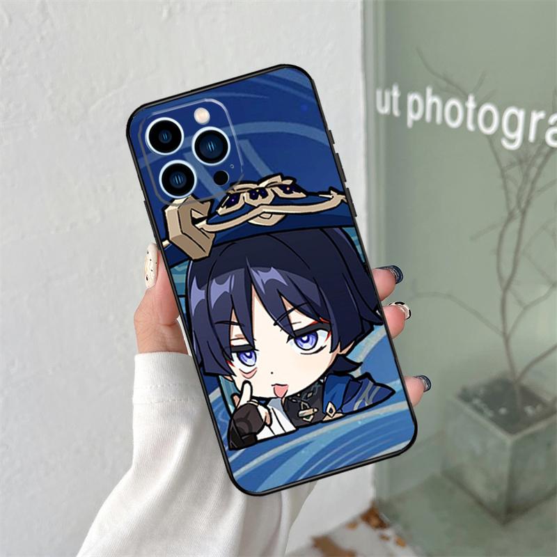 Чехол для телефона Genshin Impact Странник Для iPhone 16 15 14 13 12 11 Pro Max X XS Max XR Plus Аксессуары