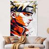 Vertical Tapestry Naruto Profile Orange Pop Art Splash Anime Wall Hanging