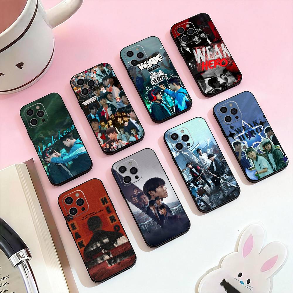 W-Слабый класс героя обои Чехол для телефона для iPhone 17,16,15,14,13,12,11 Plus,Pro Max,Мягкий силиконовый черный чехол