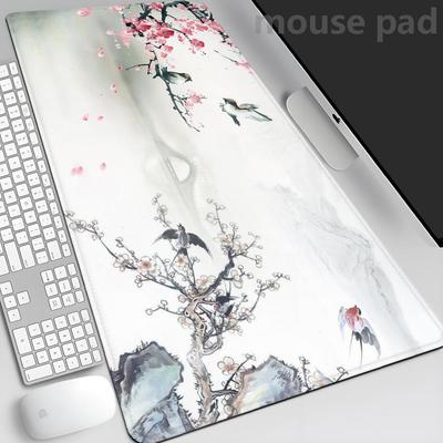 Коврик для мыши Цветок вишни Сакура Японский Игровой Домашний Коврик для мыши XXL Клавиатурный коврик Офисный ковер Подставка под мышь для ноутбука Настольный аксессуар