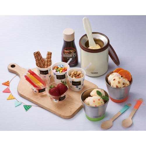 Thermos Vacuum Insulated Ice Cream Maker 200ml Cookie KDA-200 CK