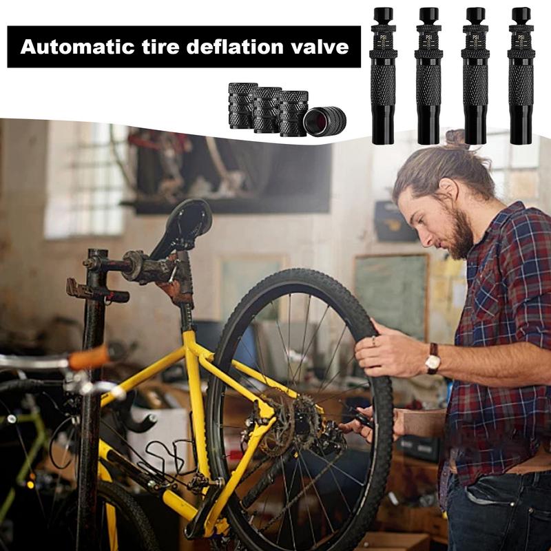Tire Deflator Kit Sturdy Brass Automatic Deflation Valve For Tires Portable Fast Multifunctional Air Down Tool For RV ATV Truck