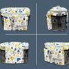 Large Capacity Baby Stroller Bag Printed Hanging Carriage Bag  Infant Nappy Bags