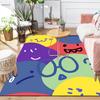 1Pc Colorful Emotion Faces Rug, Office Carpet Indoor Outdoor Doormat, Non-Slip, Comfortable, Living, Christmas Halloween,  Xmas Gift G1208