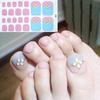 Heart Moon Smile Waterproof Toe Nail Sticker Full Cover Decal Adhesive Wrap