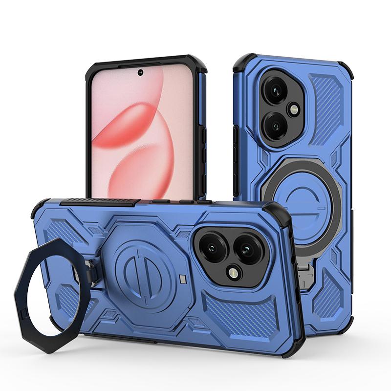 KEYSION Противоударный магнитный чехол для HONOR 400 Pro 5G с откидной металлической подставкой-кольцом для телефона, задняя крышка для Huawei Honor 400 5G