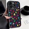 For Iphone 16 Pro 15 14 Plus 15 14 13 12 11 Pro Max Xr Xs X 8 7 Colorful Love Hearts Shockproof Soft Tpu Lens Protection Case Cover