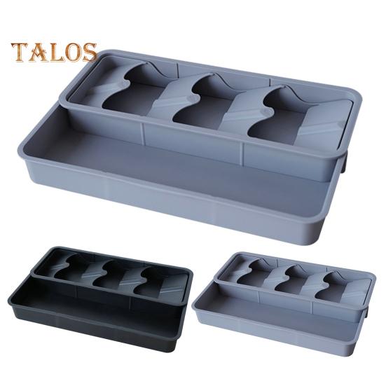 Ящик для хранения столовых приборов, расширяемый ящик, съемный, сохраняет порядок, экономит место, стабильный органайзер для посуды