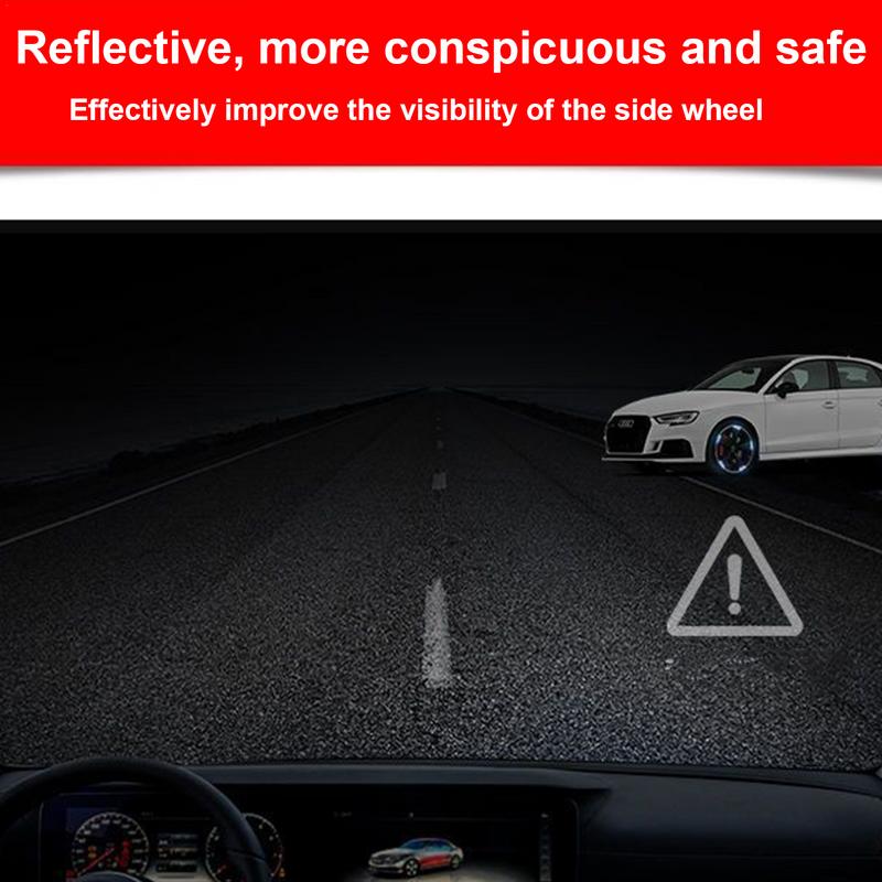 Наклейки на колеса для автомобильных дисков Наклейки на автомобиль Светоотражающие наклейки на колеса 40/20 шт Наклейки на диски Наклейки на колеса Водонепроницаемые полоски Наклейки на автомобиль