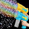 Детский уличный пистолет для мыльных пузырей Игрушка для улицы Реквизит для дня рождения Свадьбы Пистолет для мыльных пузырей Без батареек Вода для мыльных пузырей