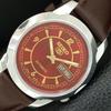 ЯПОНСКИЕ ВИНТАЖНЫЕ ОТРЕМОНТИРОВАННЫЕ АВТОМАТИЧЕСКИЕ МУЖСКИЕ ЧАСЫ SEIKO 5 7009A КРАСНЫЙ ЦИФЕРБЛАТ a445548-1