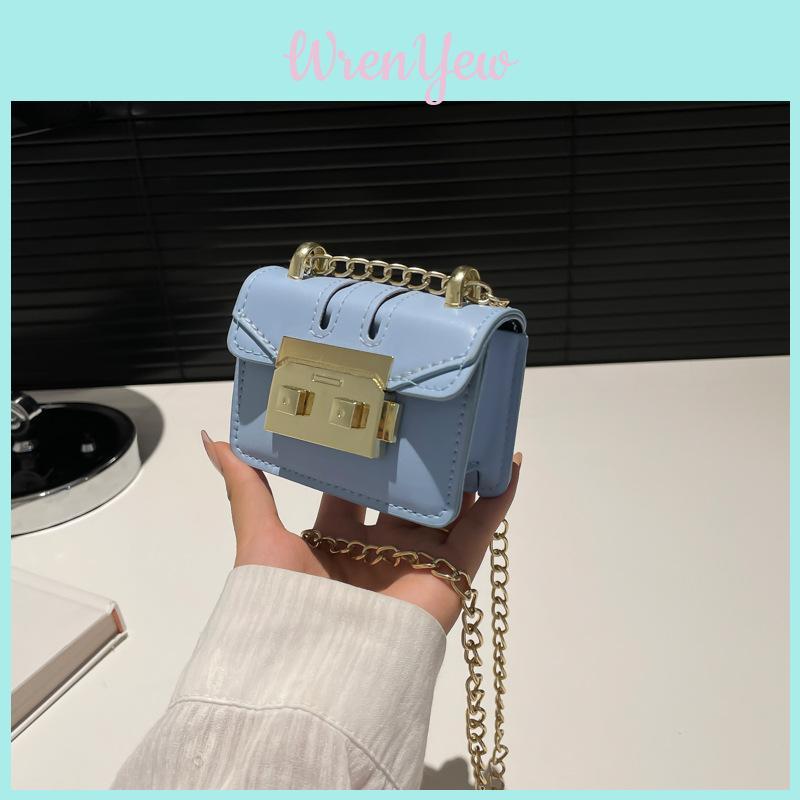 Fashionable And Unique Mini Square Handbag Soft Pu Material With Trendy Stitching Ideal For Everyday Casual Looks In Multiple Shades