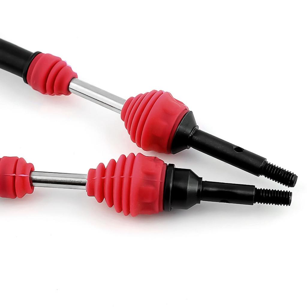 4 Pcs Rr Drive Shaft Steel Driveshaft CVD Replacement for Slash Rustler Hoss VXL 4X4 1/10 Remote control Car