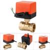 AC 220V латунный электрический моторизованный шаровой кран 2-ходовой 3-проводной 1.6Mpa резьба DN25