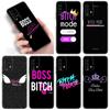 Чехол для телефона Boss Bitch для Xiaomi Redmi Note 10 9 Pro Max 10S 10T 9A 9C 9S 9T 8A 8T 8 7 Pro Мягкий черный чехол из ТПУ