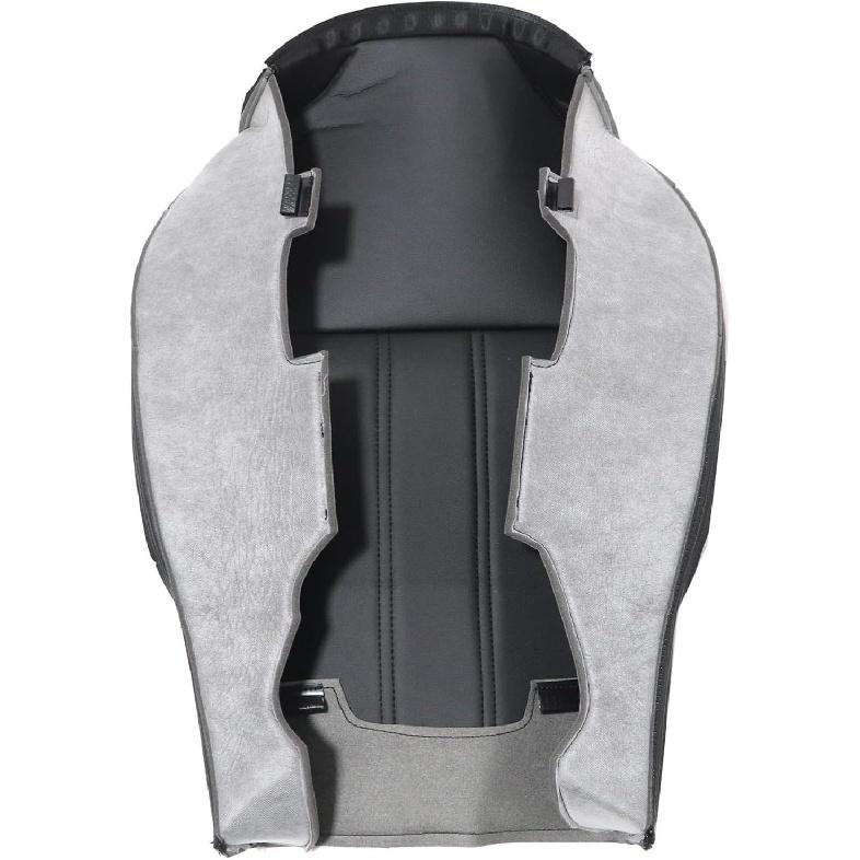 NLQR Задняя сторона водителя Нижняя сменная чехол сиденья Микрофибра Кожа Черный Неперфорированный Совместим с Chrysler Town & Country 2008 2009 2010