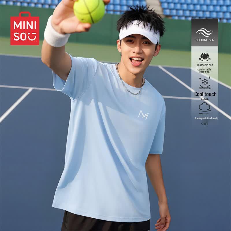 MINISO Охлаждающая спортивная футболка из ледяного шелка