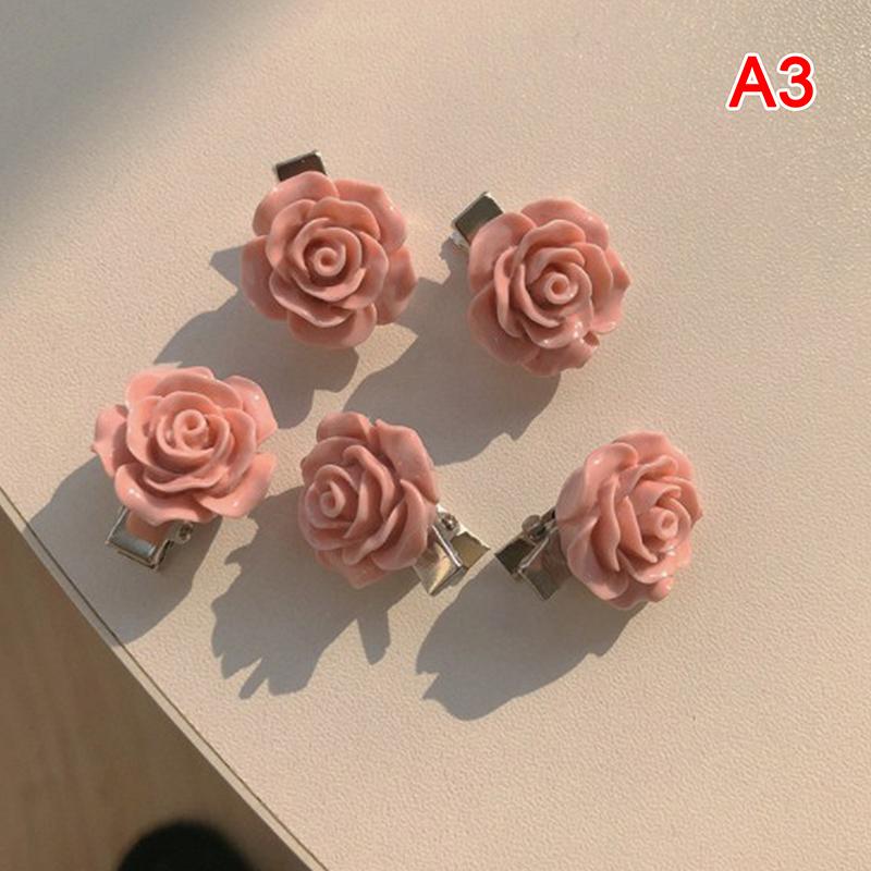 5 шт. такие милые девушки, розовая роза, сердце, бант, персик, мини-шпилька, набор, сладкие волосы