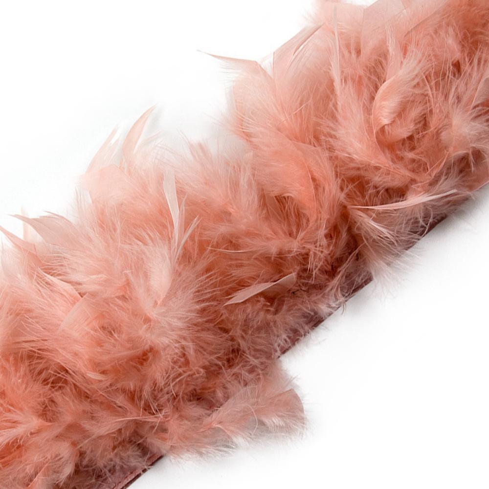 Перья 2 метра Натуральные индюшиные перья Отделка Бахрома Высота 10-15 см Свадебная одежда Украшение платья DIY Лента из перьев Швейные поделки