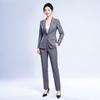 Women's Professional One-Button Blazer and Trouser Suit Set
