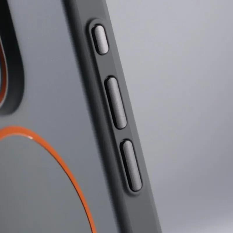 Роскошный матовый чехол из твердого ПК для iPhone 16 Pro Max 14 15 Plus 12 13 15 pro max, магнитный чехол-накладка для беспроводной зарядки