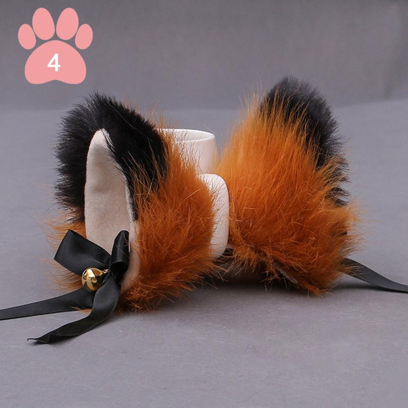 Заколка для волос в виде кошачьих ушек, пушистая плюшевая заколка для косплея, аксессуар для костюма для вечеринки