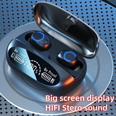 Беспроводные наушники TWS Наушники Bluetooth 5.3 с микрофоном и шумоподавлением Водонепроницаемая гарнитура для всех смартфонов