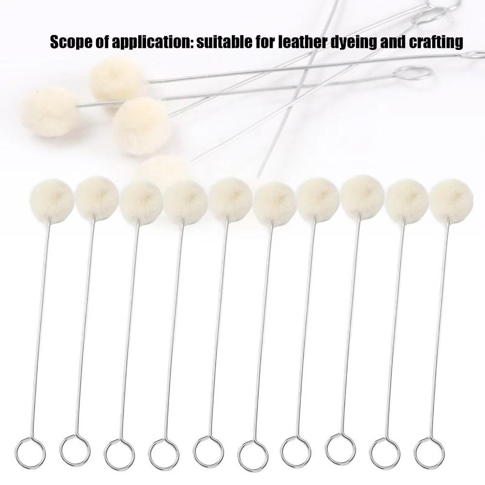 Dauber Assisted Leather Wool Balls Brush Dyeing Sponge Painting Brush  Painting Applications
