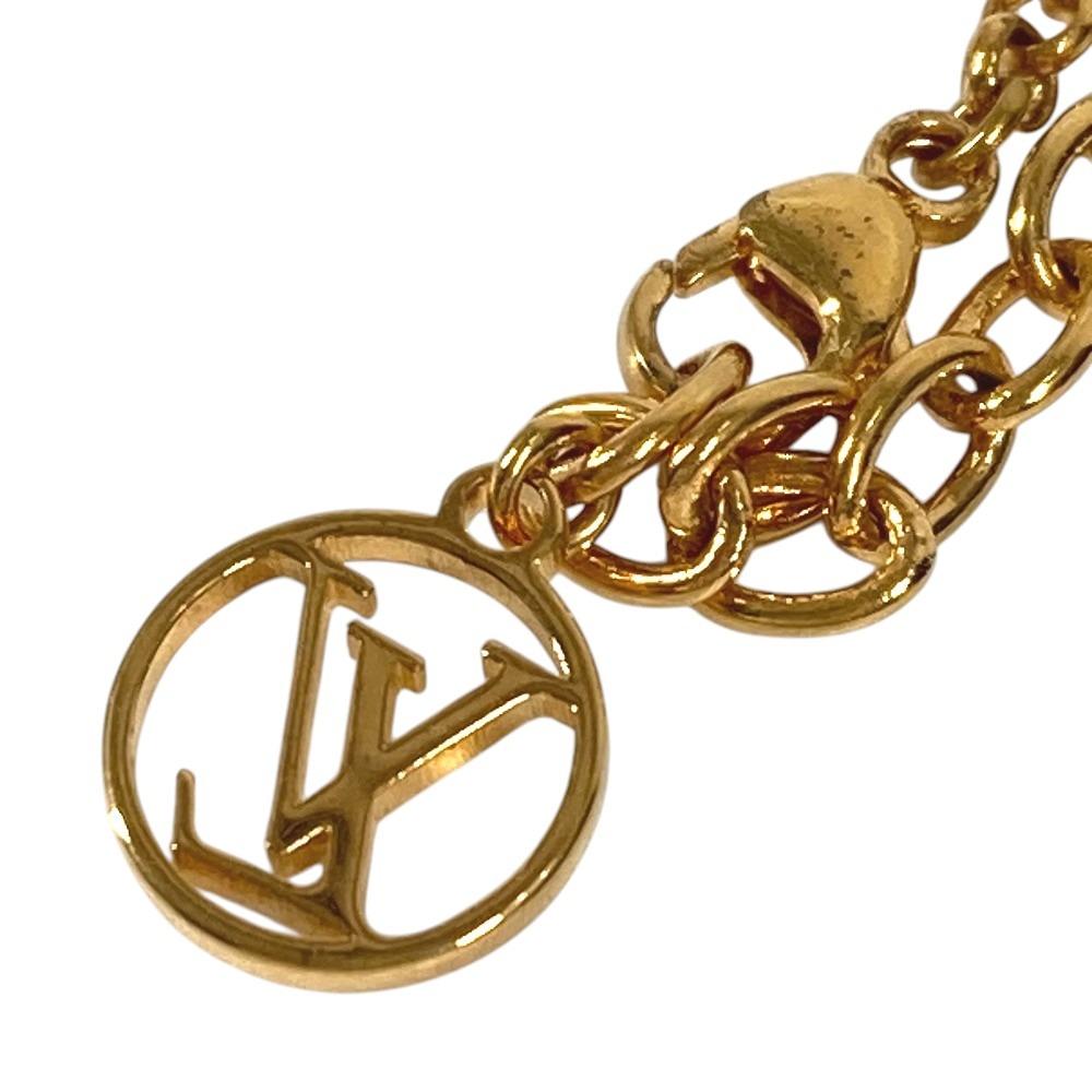 Louis Vuitton M00563 Monogram LVBracelet LV Rocky Chain Bracelet Metal Gold