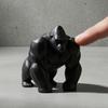 3D-печатная скульптура гориллы, орнамент, минималистичная современная арт-фигурка с детализированной текстурой, экологичный декор для гостиной, офисного стола