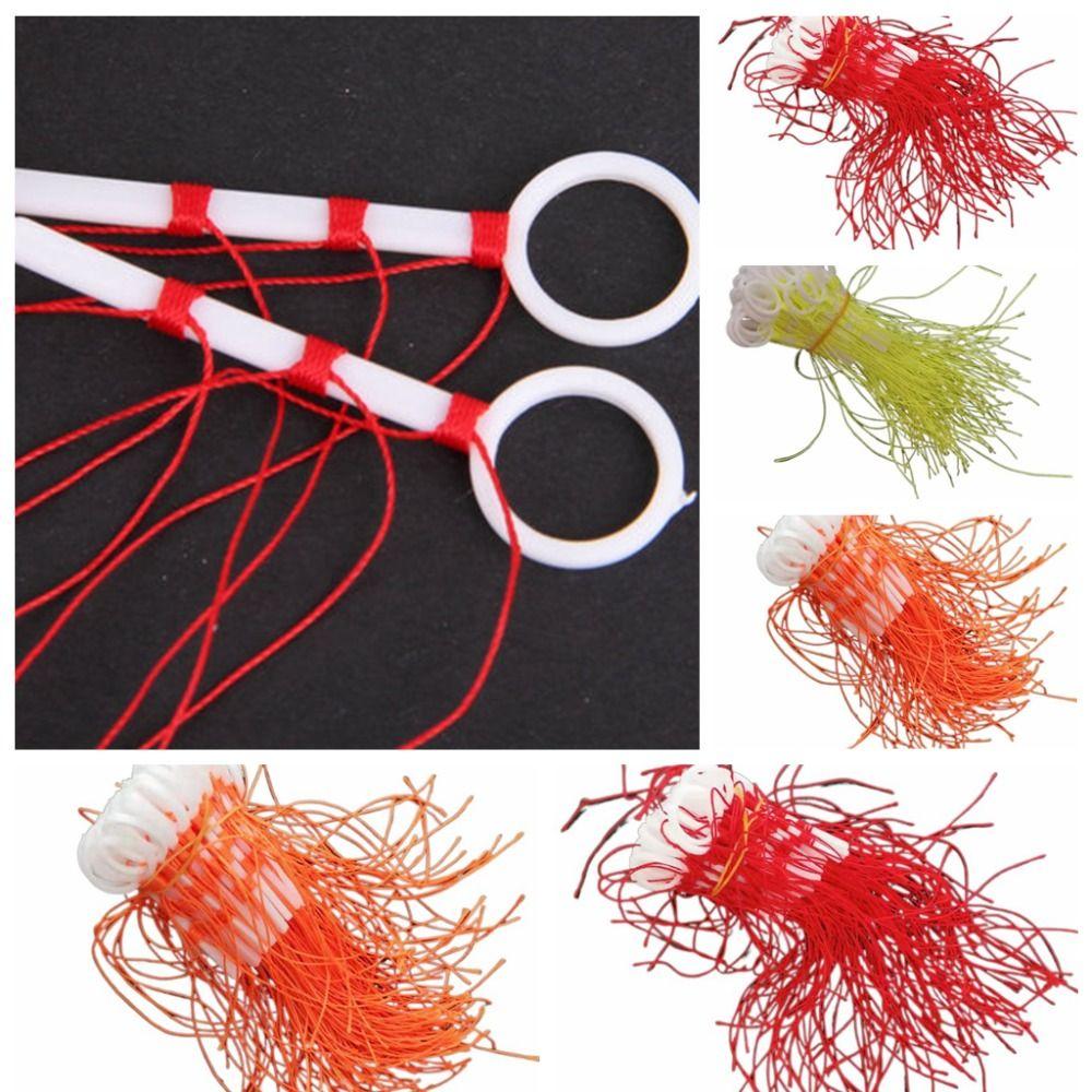 50pcs Fishing Tools Bobber Looper Stop Knots Cotton Thread Cotton Thread Knot   Sea Fishing