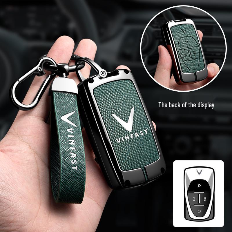 Vinfast Vietnam Car Key Case for Zhonghua V5/VF8 VF3/5/9 High-End Key Bag with Buckle for Men