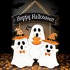 Halloween Wooden Door Sign Door Hanger Ghost Sign Hangable Decoration For Indoor Outdoor Wall Entrance Porch Living Room