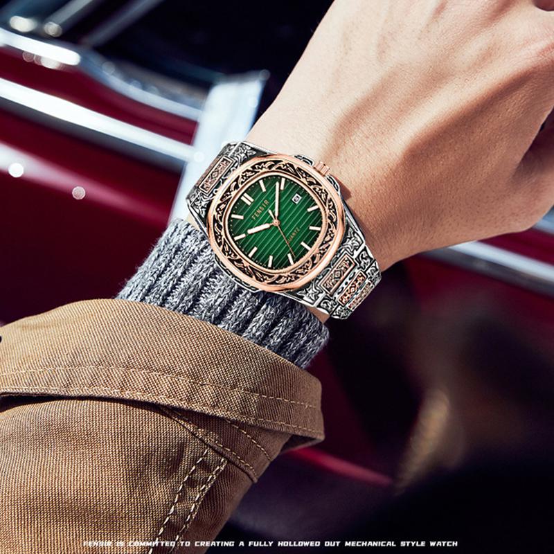 Роскошные мужские наручные часы Светящиеся Водонепроницаемые Дата Мужские часы Нержавеющая сталь Мужские кварцевые часы Повседневные мужские часы