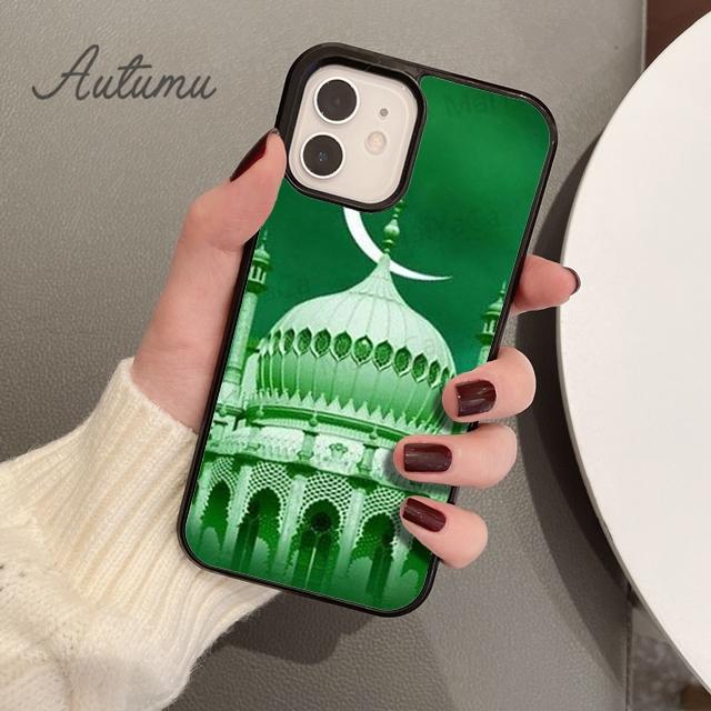 Мусульманское здание мечети Чехол для телефона для iPhone 11 12 13 14 Pro Max mini X XR XS SE 2020 5 6S 7 8 Plus Samsung Galaxy S21 S22 Чехол