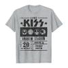 2025 Новая футболка KISS Band Rock оверсайз свободного кроя панк американское ретро мужская с коротким рукавом топ
