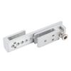 Sliding Glass Door Lock 12 Holes Limit Metal Security Latch for Home Hotel Bathroom Frameless Shower Room Silver 8mm