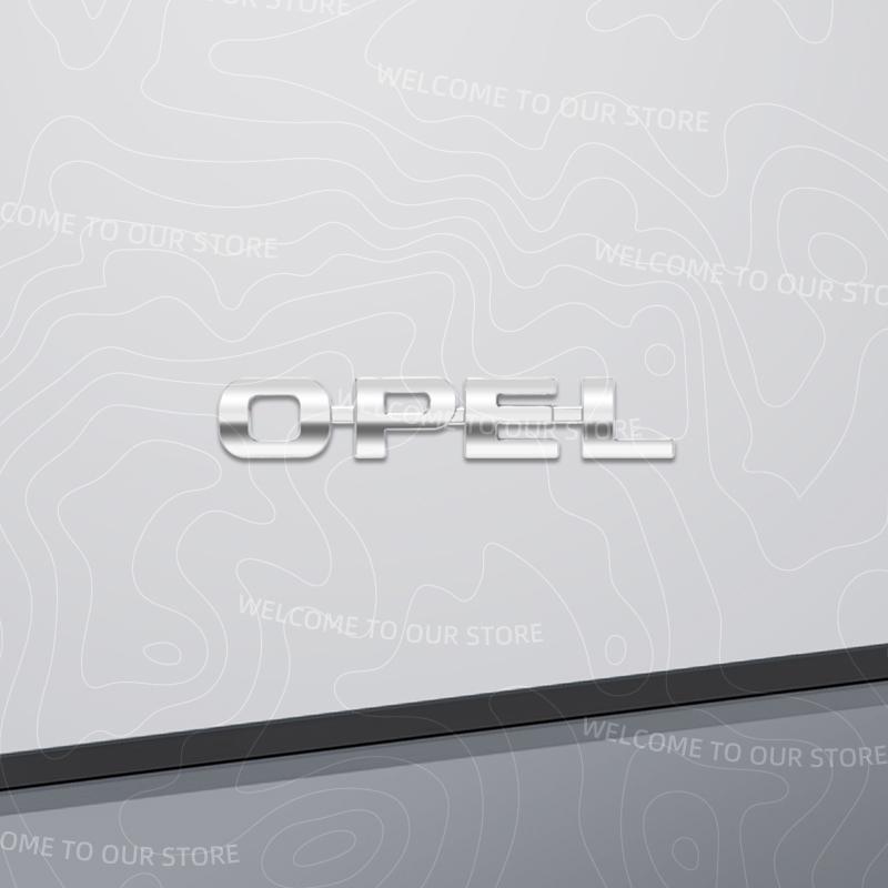 Zinc Alloy For OPEL ASTRA Logo Meriva Insignia Mokka Rocks Zafira Vectra Car Trunk 3D Metal Emblem Rear Body Badge Sticker