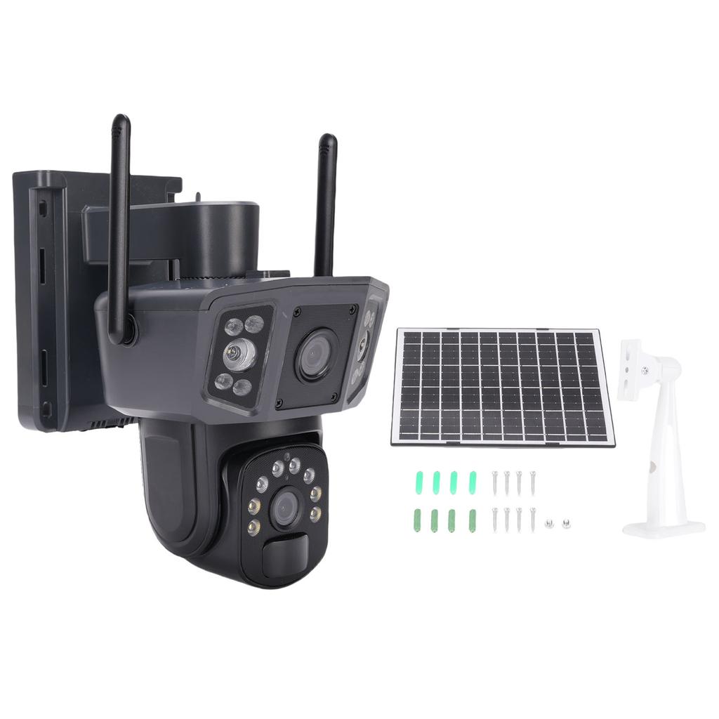 Solar Security Camera Wireless Outdoor 360 Degree View Battery Powered Wifi Outdoor Camera PIR