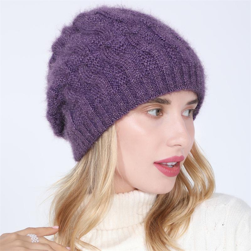 Зимние женские шапочки-снуды, градиентный цвет, вязаная шапка, теплая модная уличная ветрозащитная утолщенная шапка с шарфом для женщин