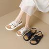 Fairy Flat-soled Sandals Female Non-slip 2025 Summer New Casual Fashion Outer Wear Versatile Soft Sole One-word Sandals